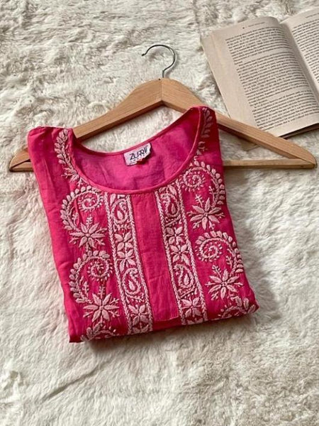 Pink Muslin Top - Shirt