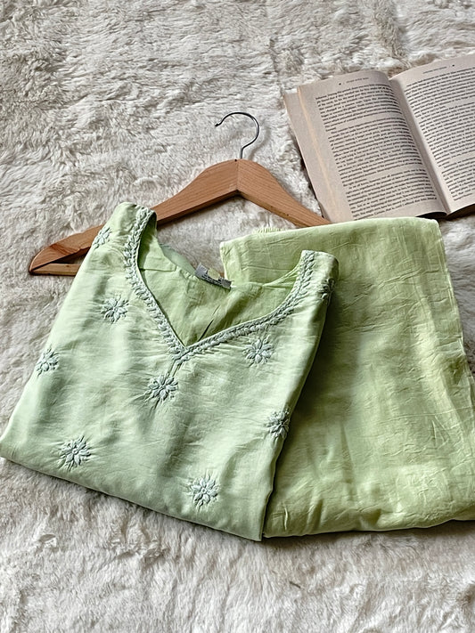Cotton Chanderi Co-ord Set