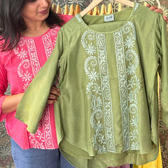 Pink Muslin Top - Shirt