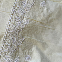 Pure Cotton Chikankari Unstitched Suit Set