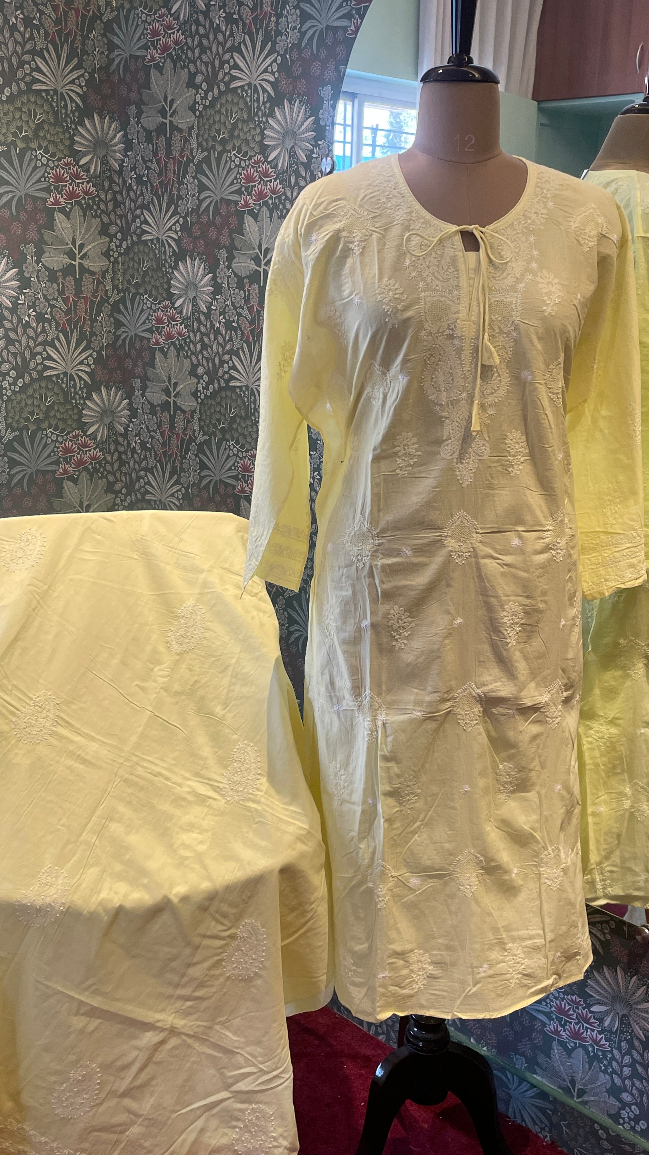 Pure Cotton Chikankari Suit Set
