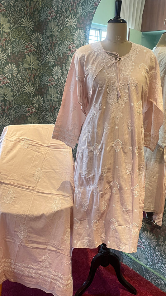Pure Cotton Chikankari Suit Set