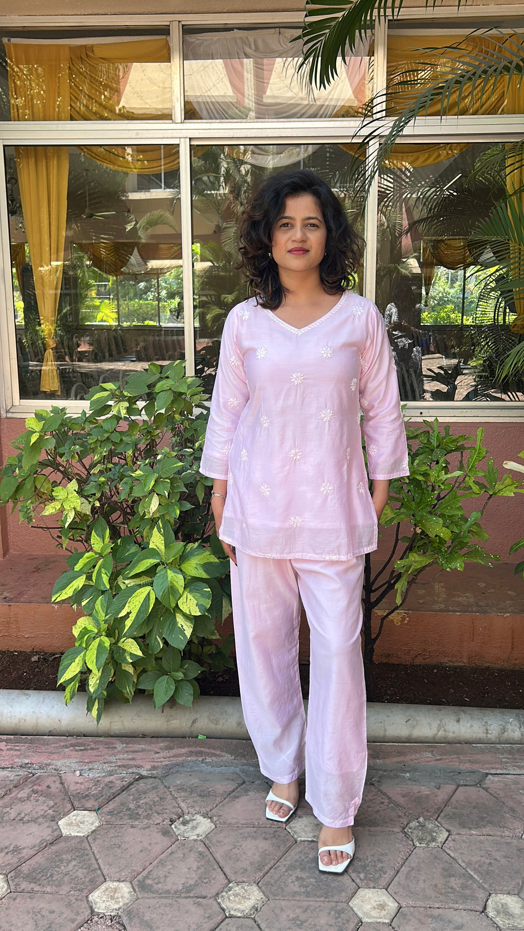 Cotton Chanderi Co-ord Set