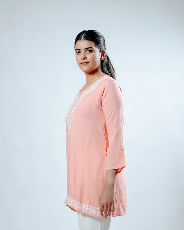 Readymade Chikankari Short Kurti
