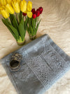 Grey Organza Suit Set