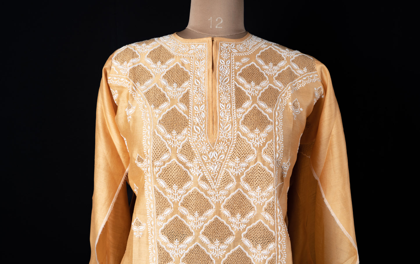 Golden Silk Suit Set