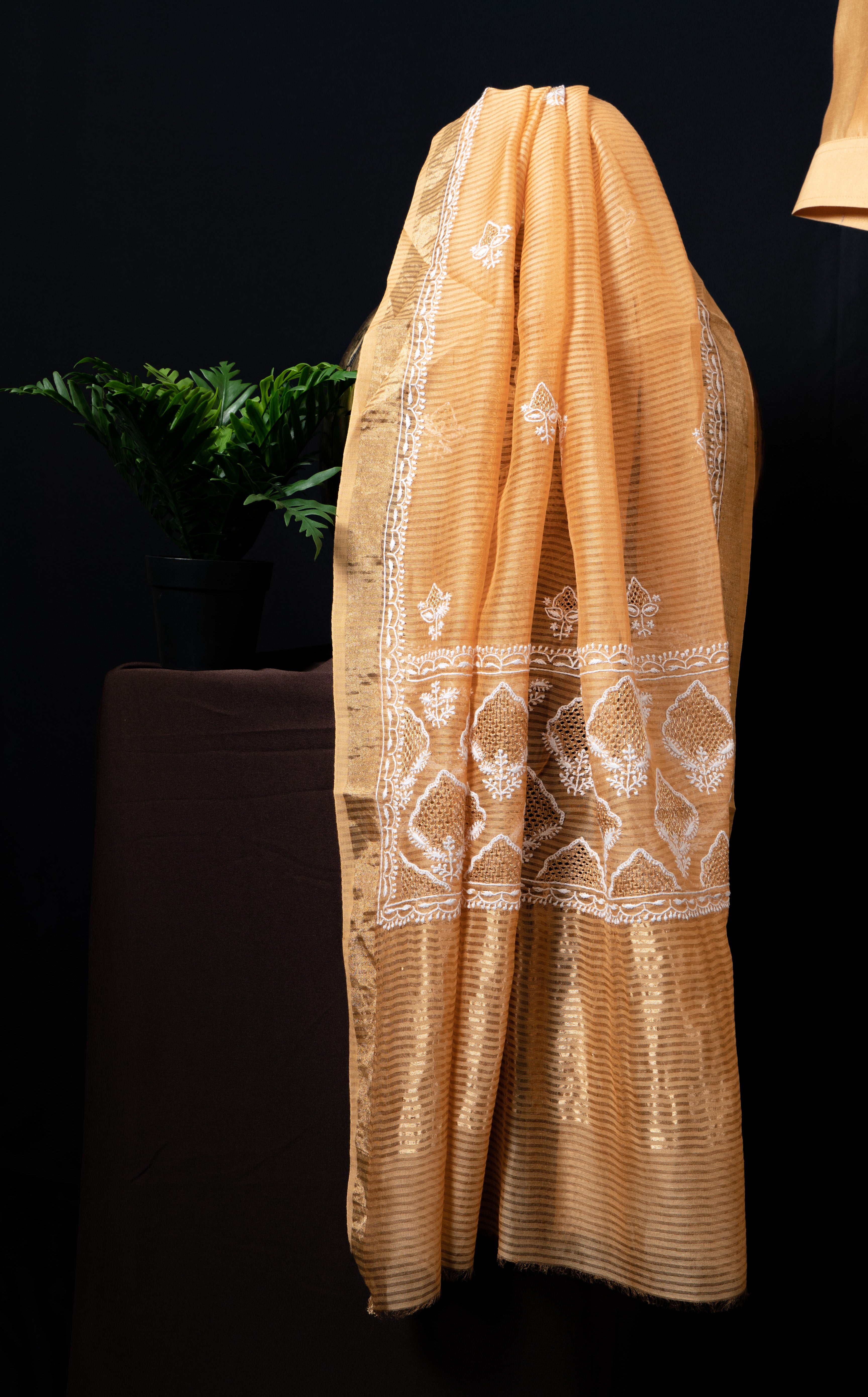 Golden Silk Suit Set