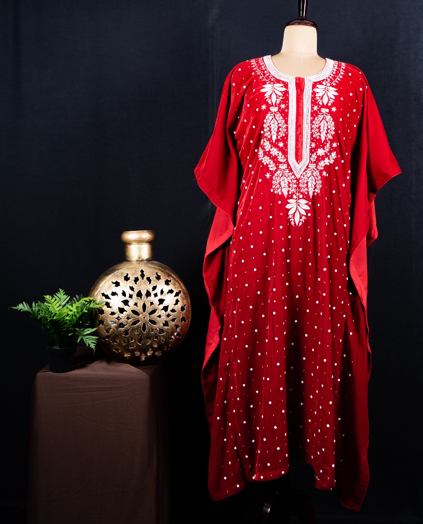 Velvet Red Kaftan