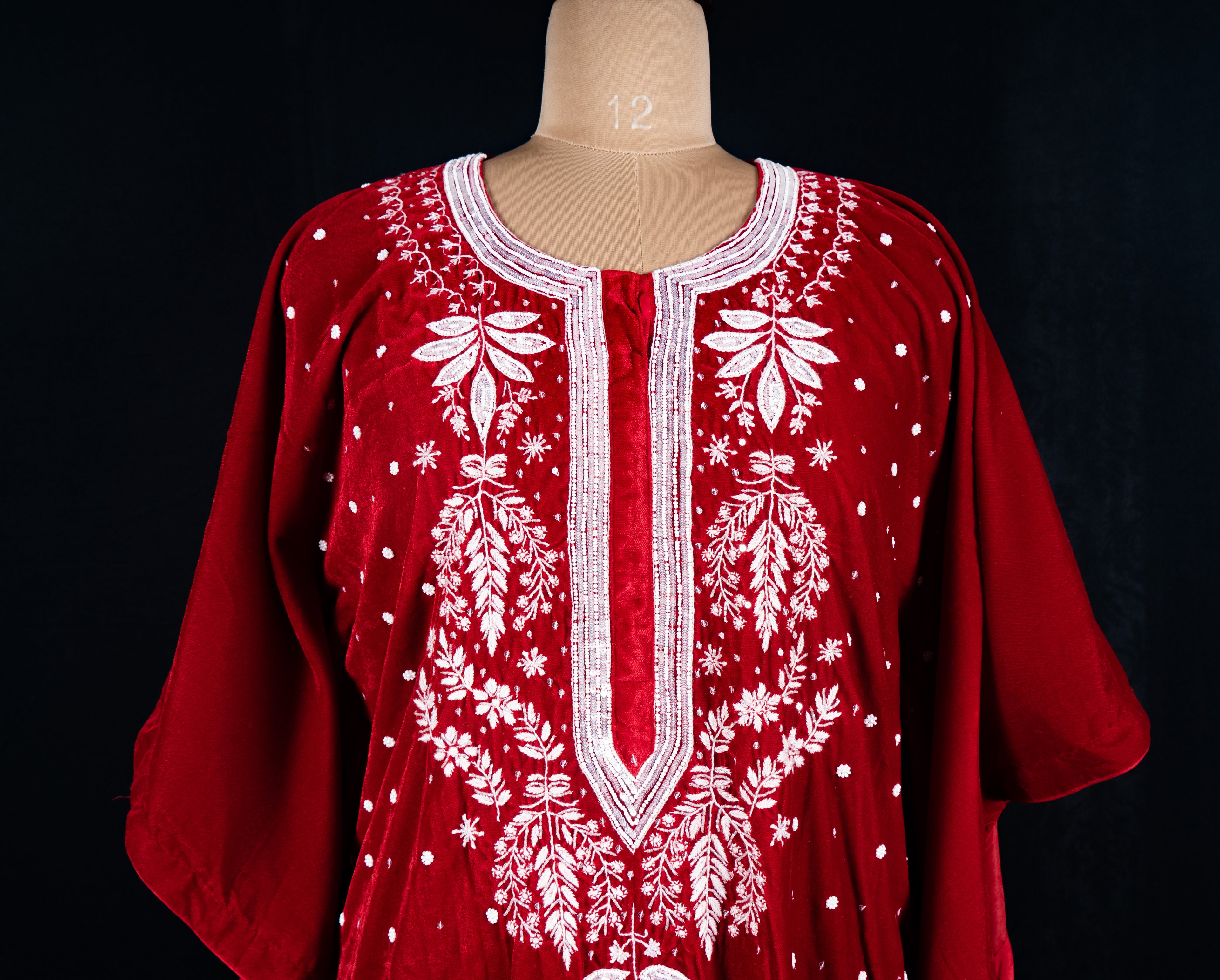 Velvet Red Kaftan