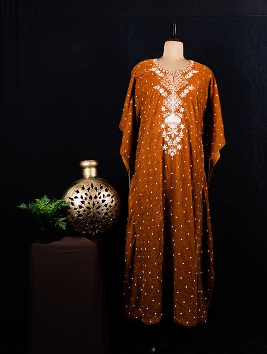Velvet Brown Kaftan