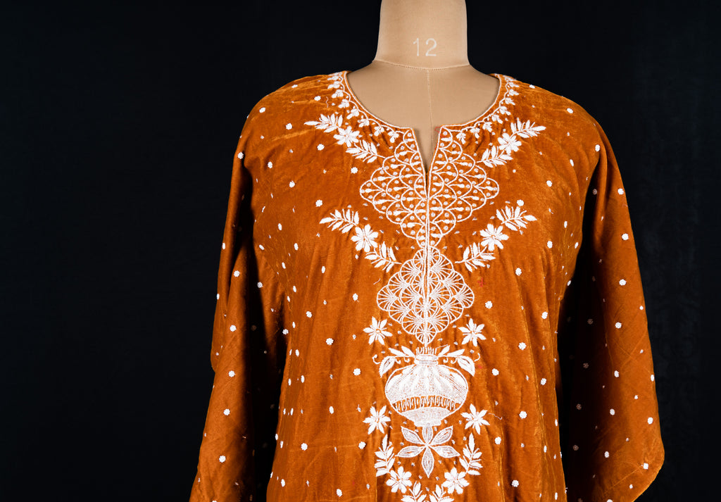 Velvet Brown Kaftan