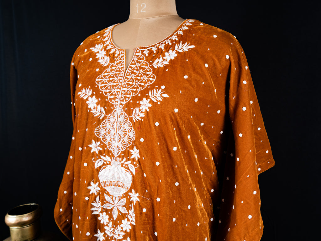 Velvet Brown Kaftan