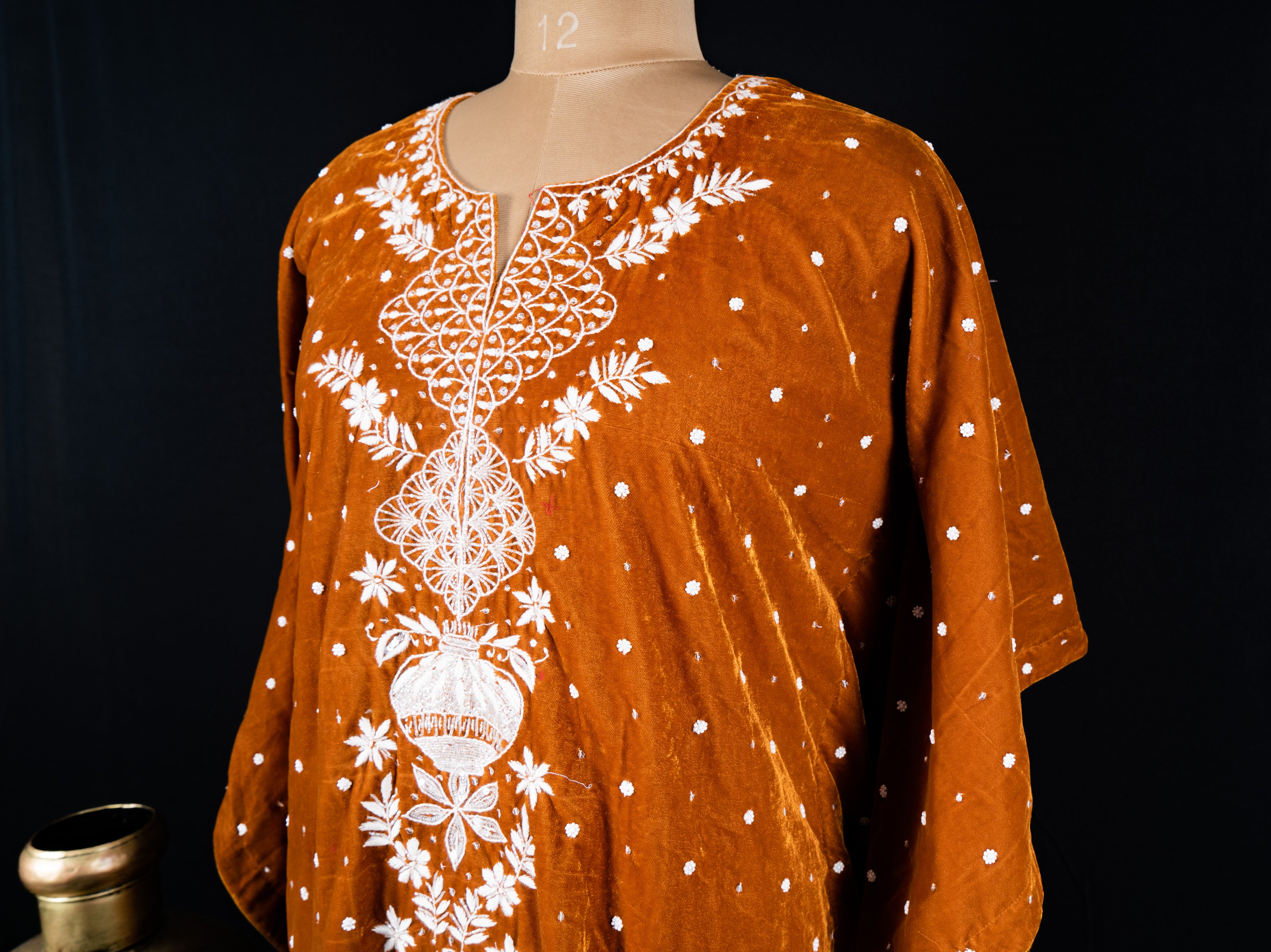 Velvet Brown Kaftan