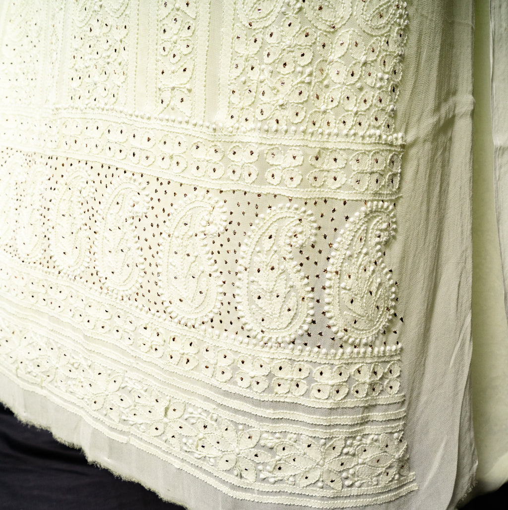 Lemon Yellow Chikankari Suit Set