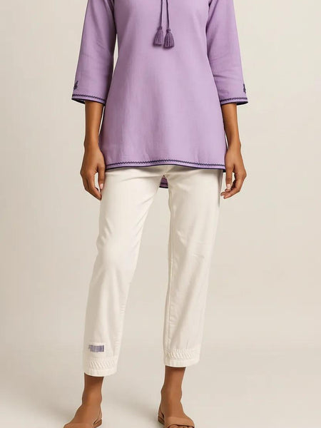 Muslin Straight Fit Pant