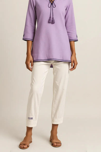 Muslin Straight Fit Pant