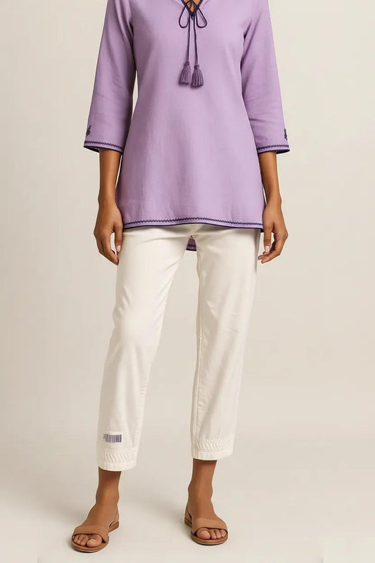 Muslin Straight Fit Pant