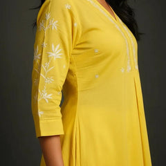 Yellow Readymade Cotton Co-Ord Set