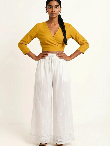 Muslin Palazzo Pant With Lining