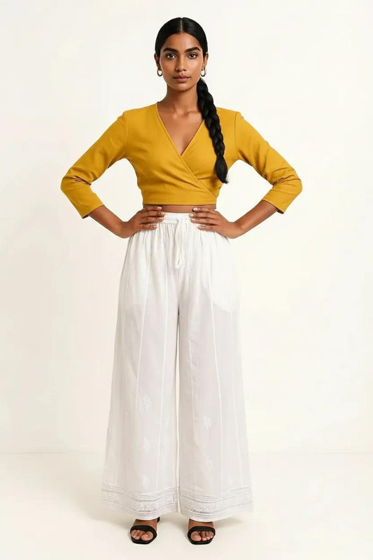 Muslin Palazzo Pant With Lining