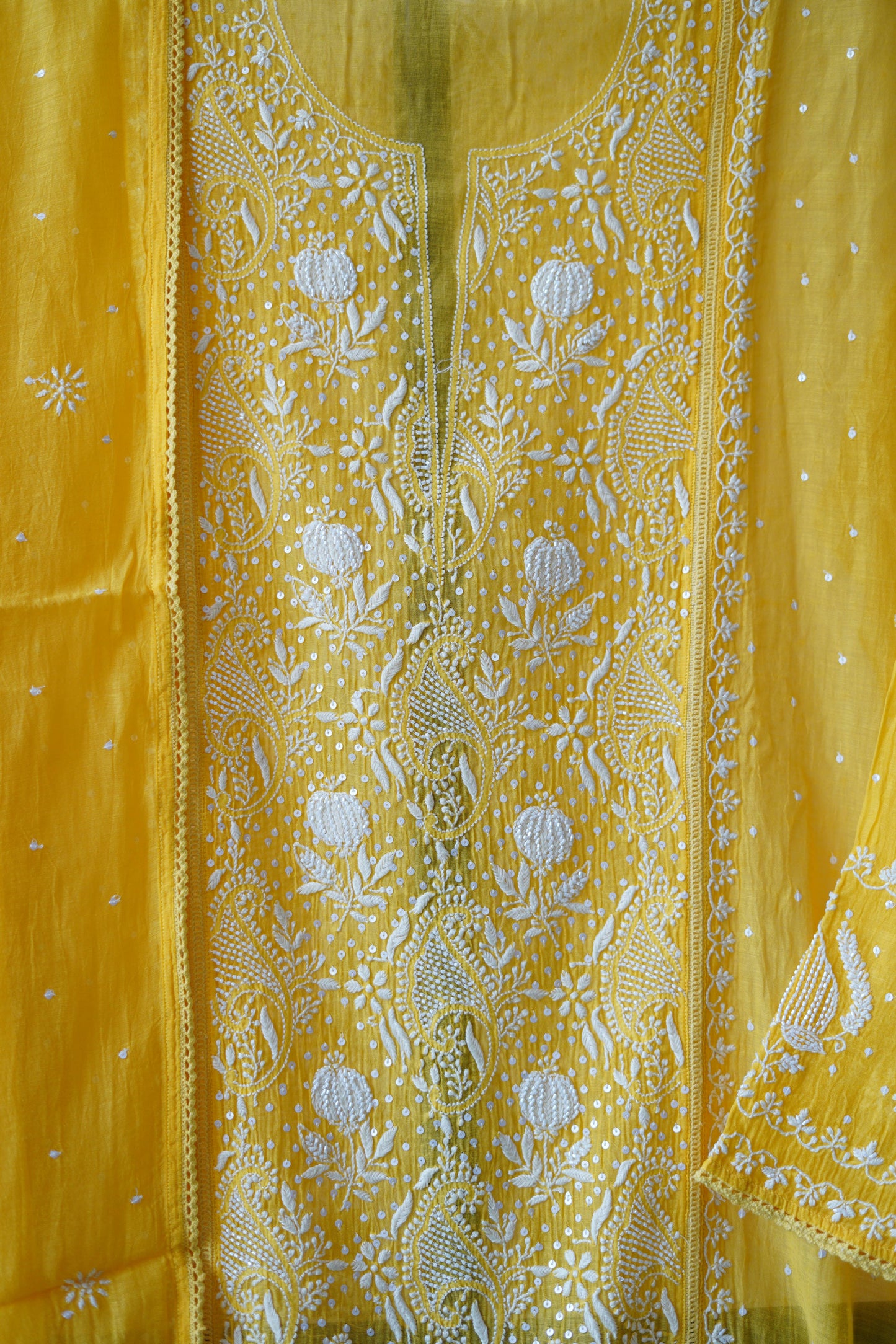 Pantone Yellow Balloon Semistitched Suit Set