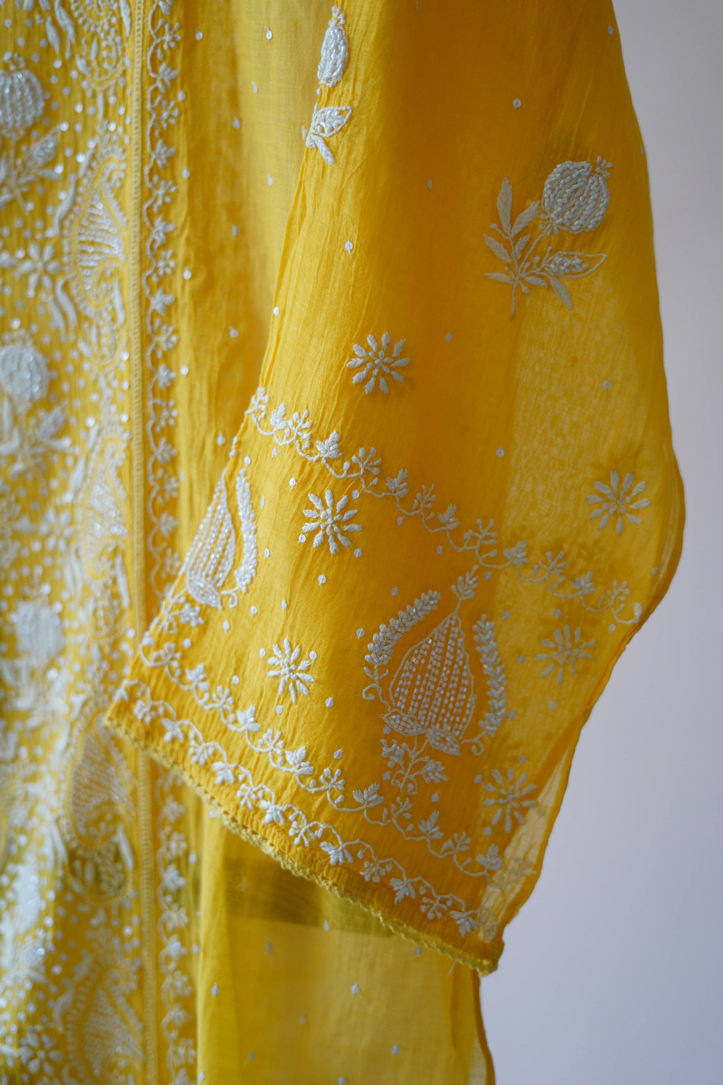 Pantone Yellow Balloon Semistitched Suit Set
