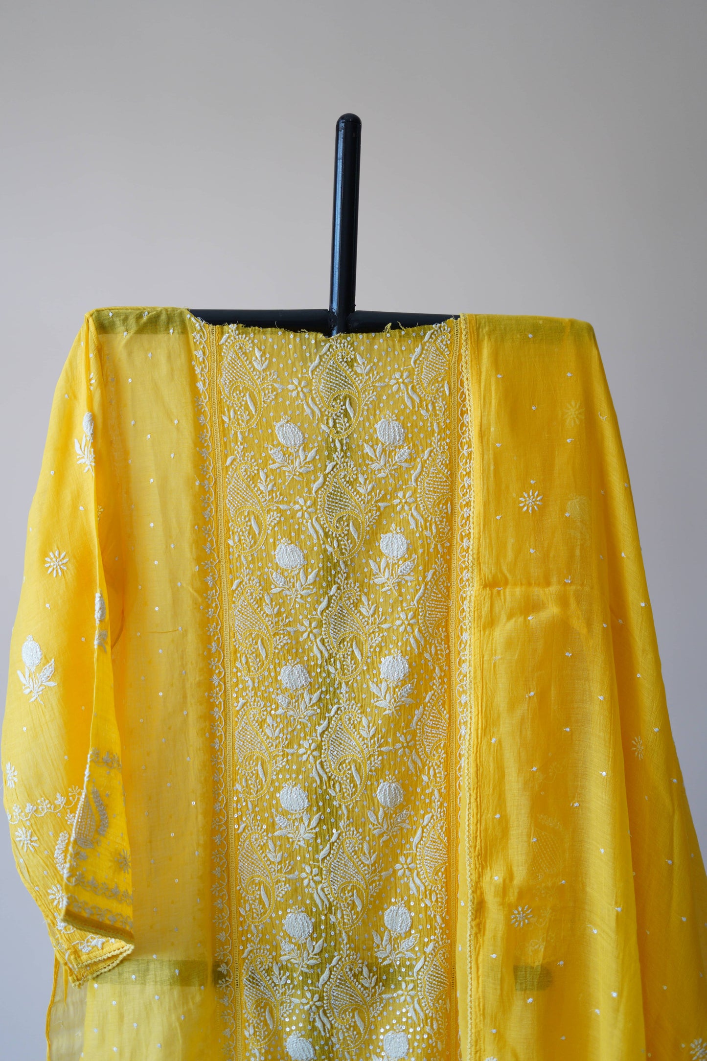 Pantone Yellow Balloon Semistitched Suit Set