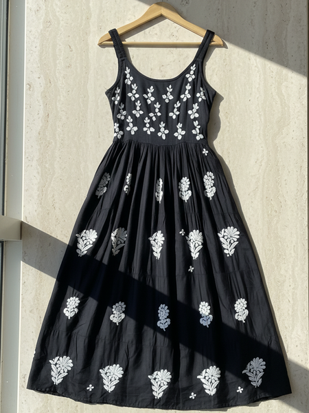 Readymade Modal Satin Black Dress