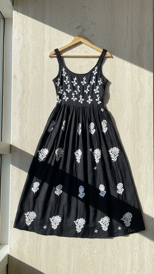 Readymade Modal Satin Black Dress