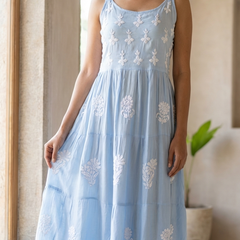 Readymade Modal Satin Blue Dress