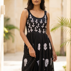 Readymade Modal Satin Black Dress