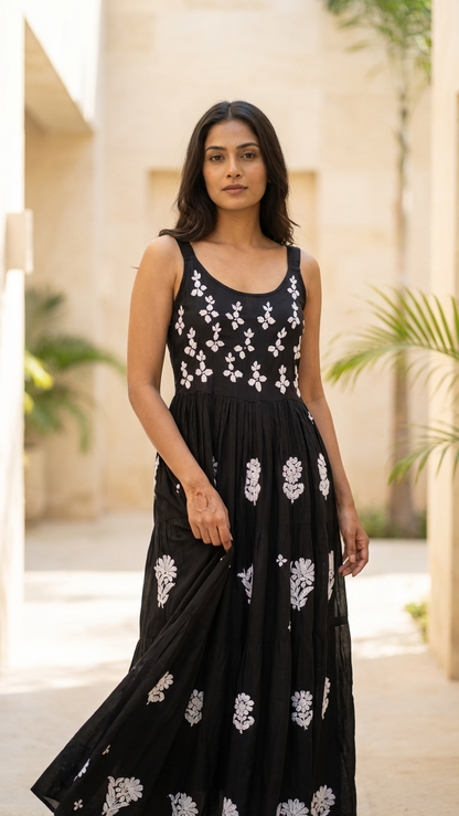 Readymade Modal Satin Black Dress
