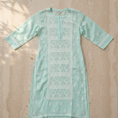 Readymade Cotton Kurta in Sea Green Kurta