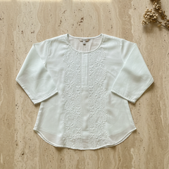 Light Blue Muslin Top - Shirt
