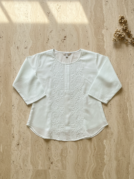 Light Blue Muslin Top - Shirt