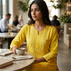 Chanderi Banarasi Butti Chikankari Co-ord Set